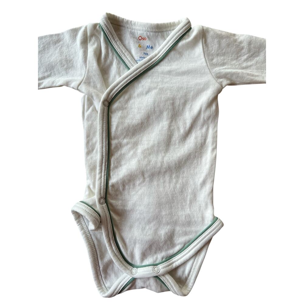 Oso & Me Organic Cotton Long Sleeve Bodysuit Newborn